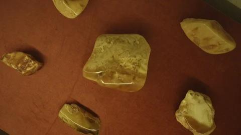 Amber in museum Stock-Footage 94722548
