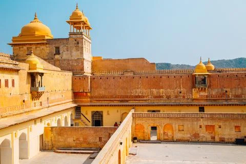 Amber Palace historic architecture in Jaipur, India Stock Photos