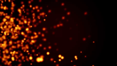 Amber Particle Background Video Loop Stock Footage 340678438