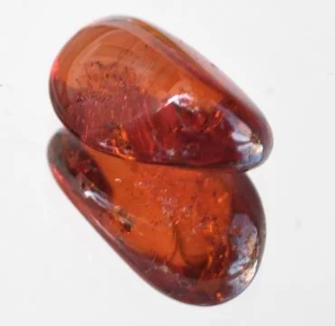 Amber red translucent Stock Photos