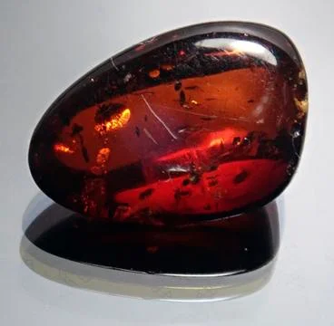 Amber red translucent Stock Photos