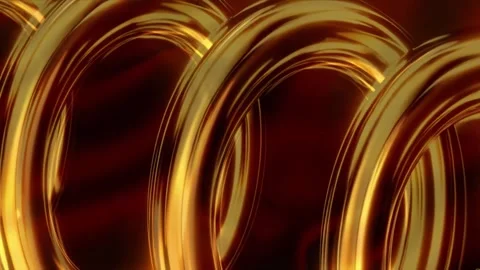 Amber Rings — Elegant Liquid Motion Video stock 312167305