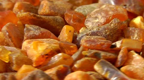 Amber Stone Video stock 12019295