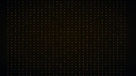 Amber term hexadecimal dump hacker code background 스톡 동영상 342633746