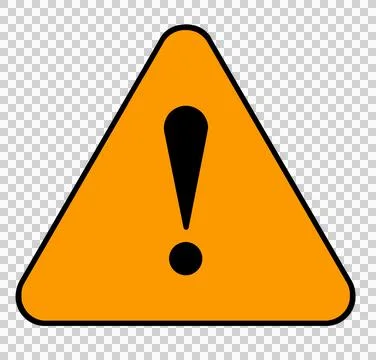 Amber warning sign Stock Illustration