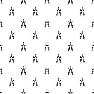 Amber wheat pattern vector seamless 스톡 일러스트