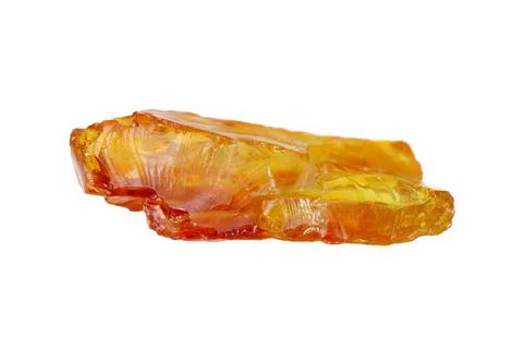 Amber on white background 库存照片