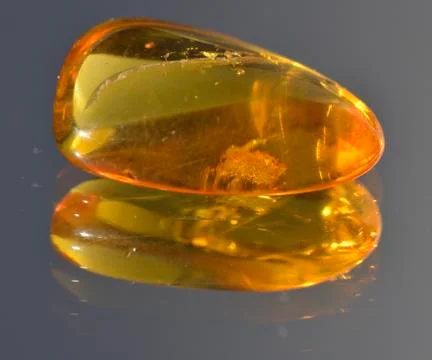 Amber yellow translucent Stock Photos