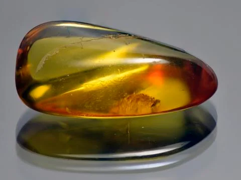 Amber yellow translucent Stock Photos