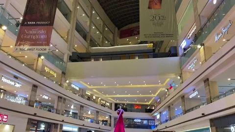 Ambience Mall Gurgaon Interior Stock Footage 234521343