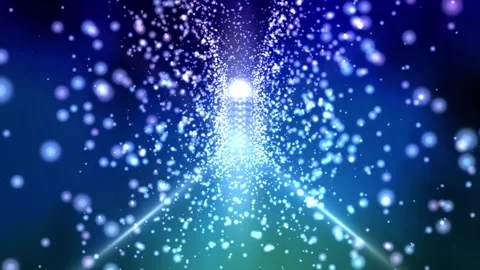Ambient Bubbles Gateway Moving Blue Background Stock Footage 278609538