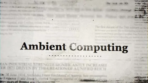 Ambient Computing Word The Must-Know Vocabulary of Innovation Video stock 328183813