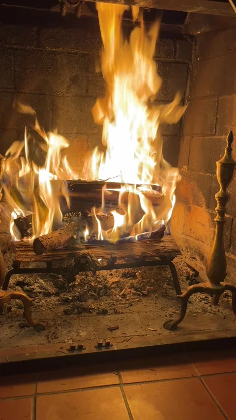 Ambient Fire Crackle Stock Footage 276397100