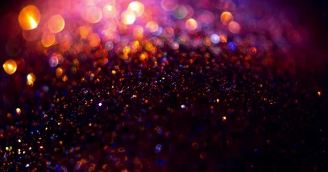 Ambient Globe Orange and Blue Particles  02 Stock Footage 84334338