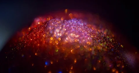 Ambient Globe Orange Particles 03 Stock Footage 84392968