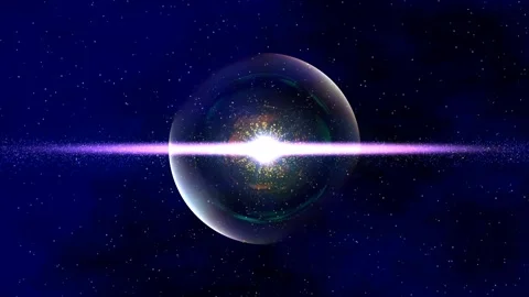 Ambient Glowing Space Sphere Galaxy Animation Background Stock-Footage 279532412