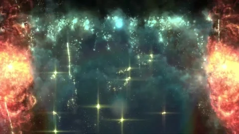 Ambient Great Firework Space Motion Background 스톡 동영상 282814231
