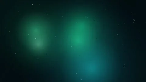 Ambient Green Light Pools and Floating Star Particles Loop Stock Footage 345255056