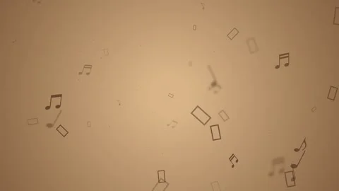Ambient Music Notes and Old Paper Texture Background Vidéo 331268317