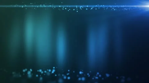 Ambient Particles Blue Stock Footage 12047374