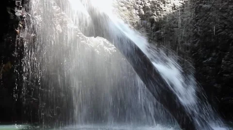 Ambient Waterfall Stock Footage 56134776