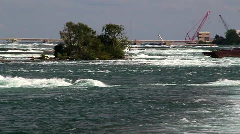 Ambiental impact on river Stock-Footage 41839151