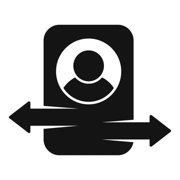 Ambiguity icon simple vector. Data confused Stock Illustration