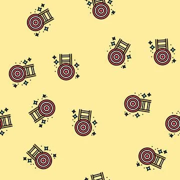 Ambition ladder succes challenge vector seamless pattern Illustrazione stock