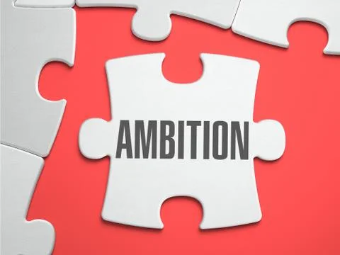 Ambition - Puzzle on the Place of Missing Pieces Ilustração Stock
