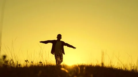 Ambitious boy wants to become pilot astronaut. Teenager dreams of flying Stock Footage 210920081