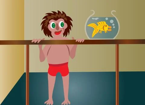 Ambitious kids 9 Stock Illustration