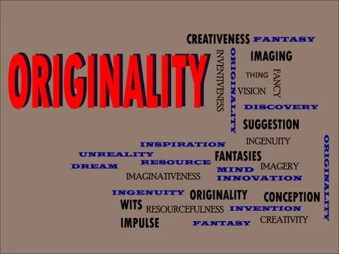 Ambitious mean words on text cloud colorful background abstract. Stock Illustration