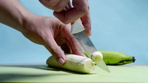 Ambon banana cut Stock Footage 229939168