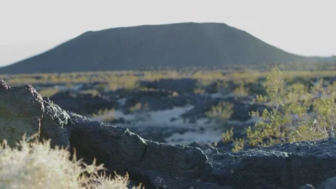 Amboy Crater Wide Foreground Stock Footage 187383653