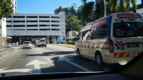 Ambulance is anxiety Stock Footage 103892267