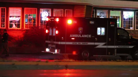 Ambulance Backing Up Stock-Footage 35731417