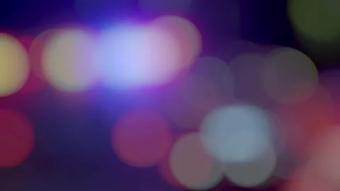 Ambulance Blurred Lights Background Loop 