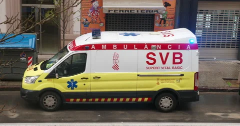 The ambulance came to the call Stock Footage 172747216