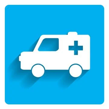 Ambulance car icon 스톡 일러스트