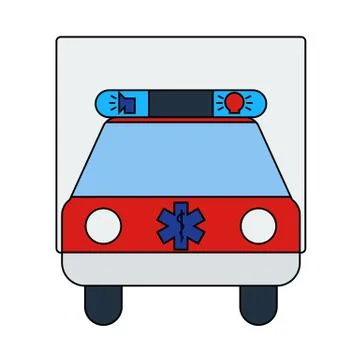 Ambulance Car Icon Stock Illustration
