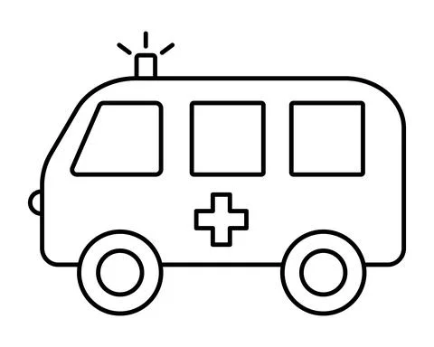 Ambulance car icon Stock Illustration