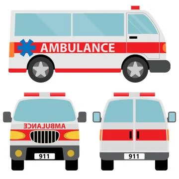 Ambulance car Illustrazione stock