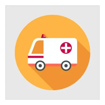 Ambulance car 스톡 일러스트