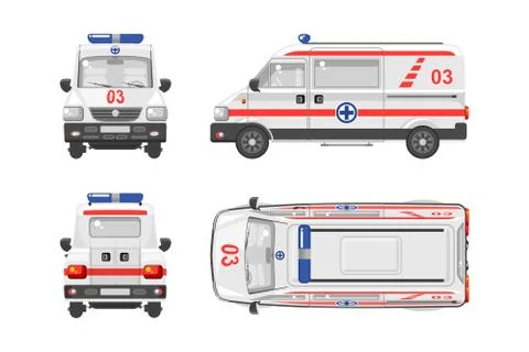 Ambulance car  Stock Illustration