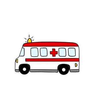 Ambulance car Stockillustratie