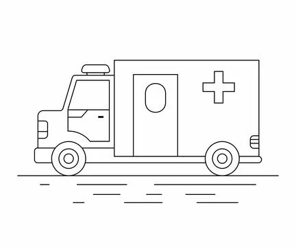 Ambulance car Stock Illustration