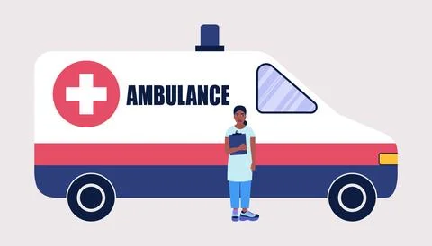 Ambulance Car Illustrazione stock