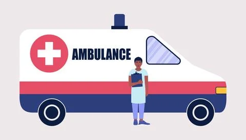 Ambulance Car Illustrazione stock