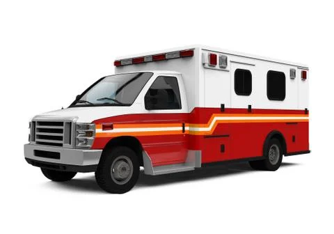 Ambulance Car Isolated Stock-Illustration