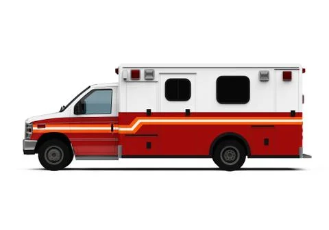 Ambulance Car Isolated Stock Illustration